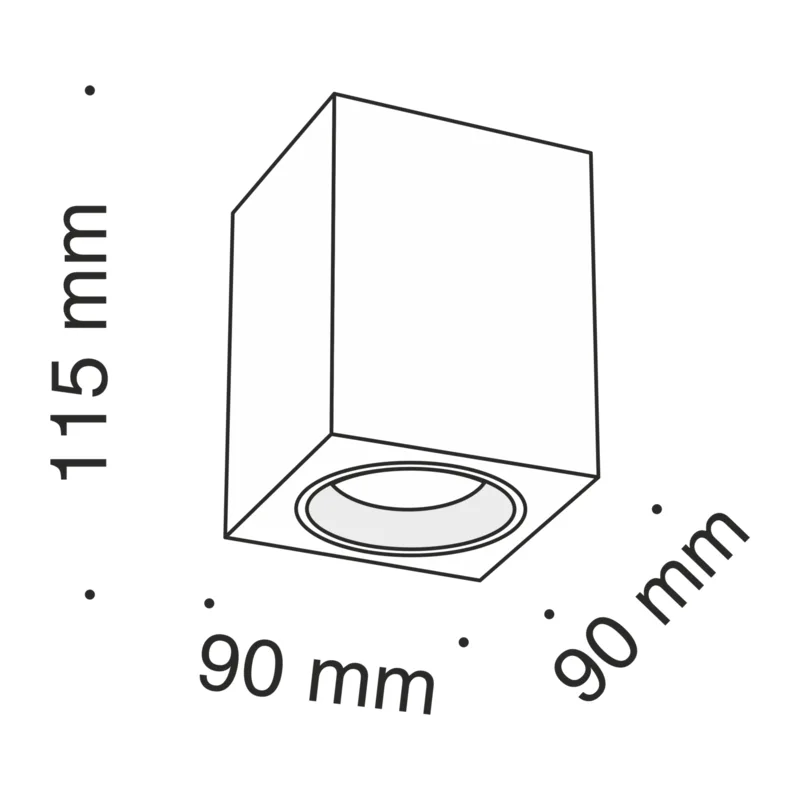 Потолочный светильник Изящность / Slim 1*GU10 10 Вт Maytoni C013CL-01B 2
