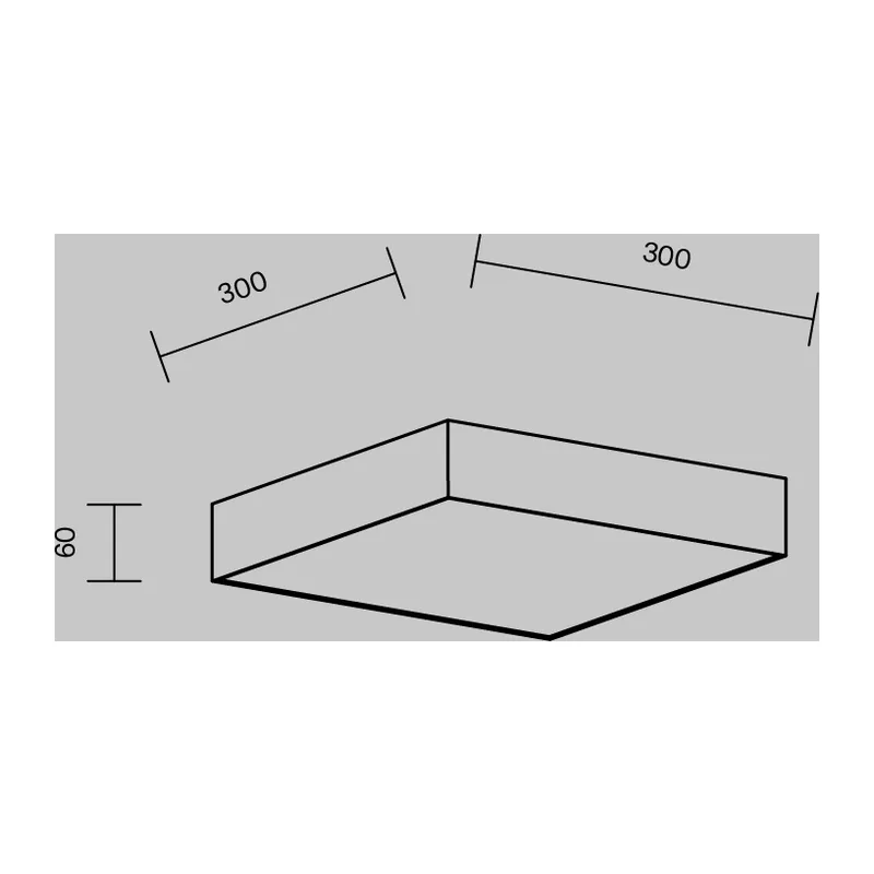 Потолочный светильник Зон / Zon 36 Вт 4000 К 120° Maytoni C032CL-36W4K-SQ-B 8