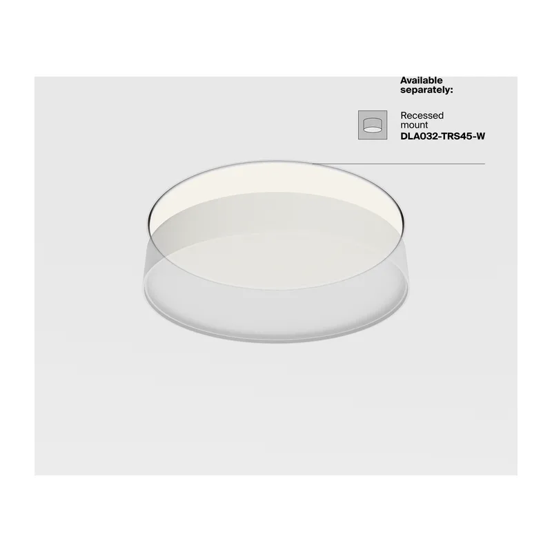 Потолочный светильник Зон / Zon 45 Вт 3000 К 120° Maytoni C032CL-45W3K-RD-W 10