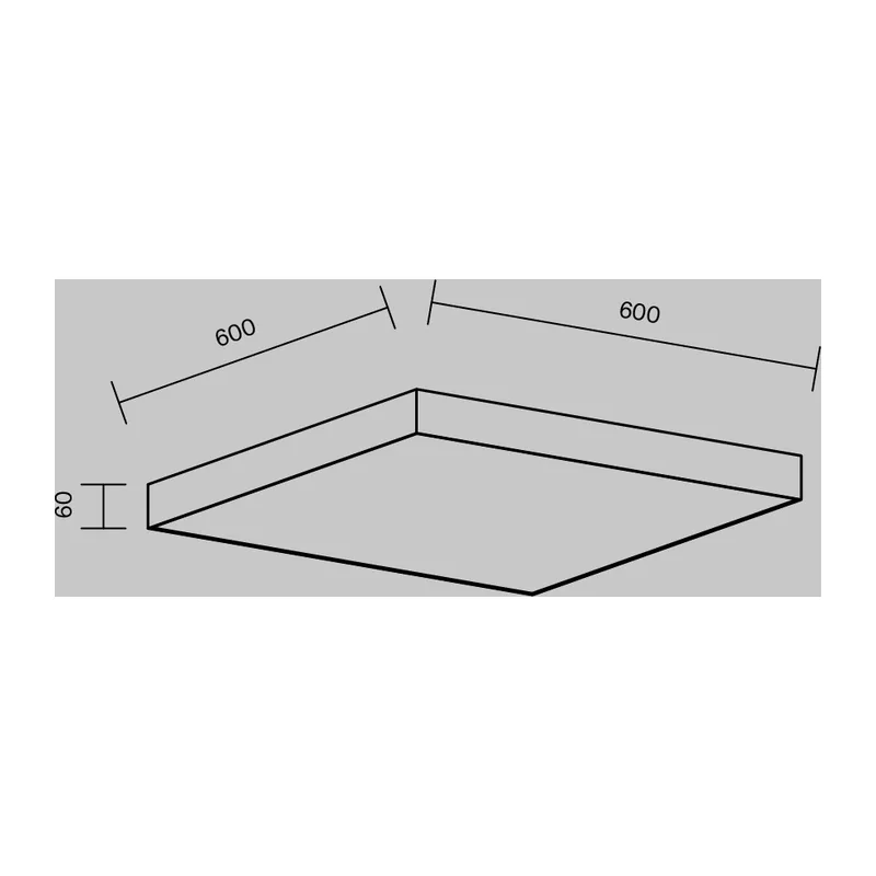 Потолочный светильник Зон / Zon 90 Вт 4000 К 120° Maytoni C032CL-90W4K-SQ-B 9