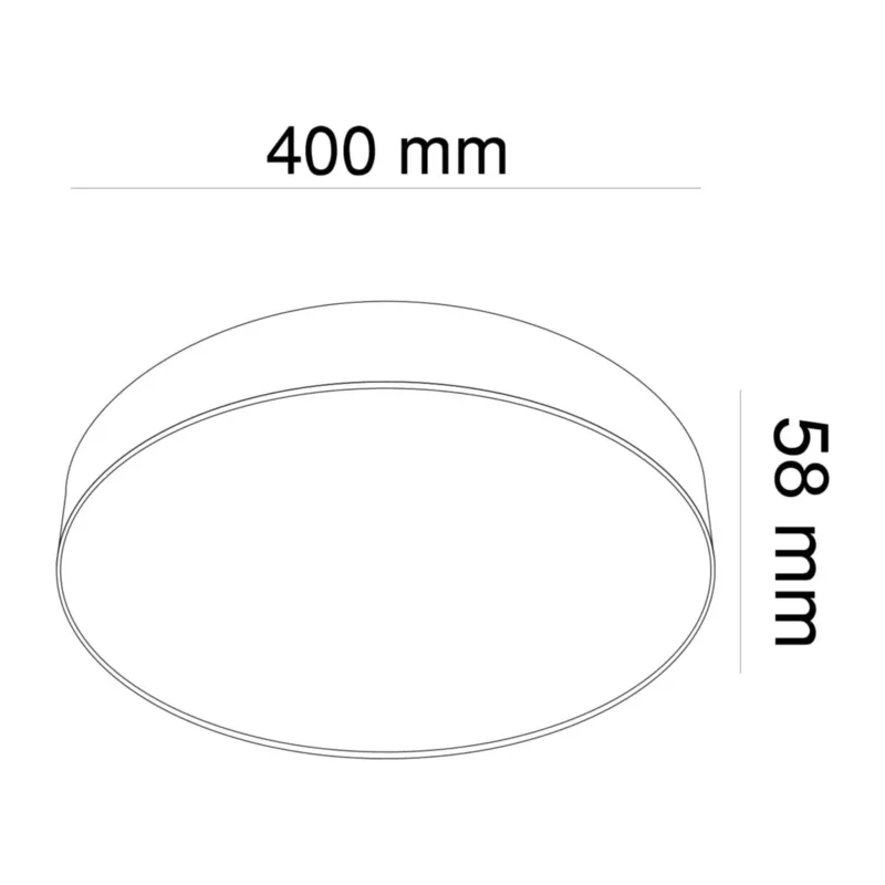 Потолочный светильник Zon 3000K 1x45Вт 120° Voltega C032CL-L48W3K 3