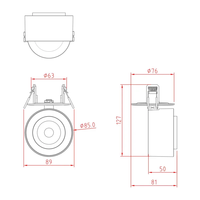 Потолочный светильник Трео / Treo 13 Вт 4000 К 36° Maytoni C063CL-L12W4K 2