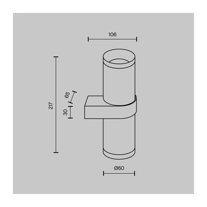 Настенный светильник (бра) Фокус Дизайн / Focus Design GU10х2 Maytoni C069WL-02W 5