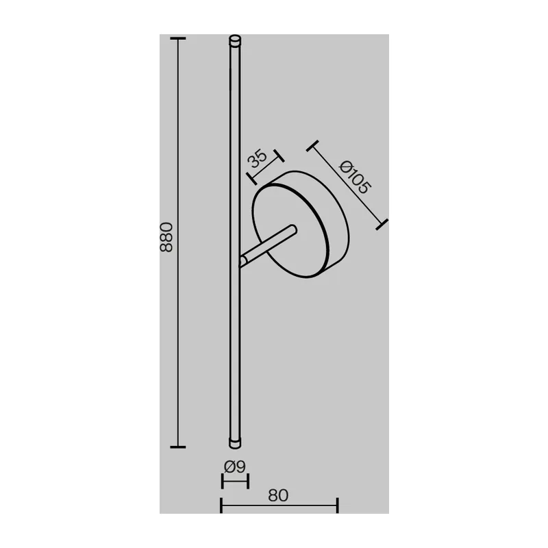 Настенный светильник (бра) Элегантный / Elegant 2700К 12Вт Maytoni C084WL-L12BS2.7K-1 8