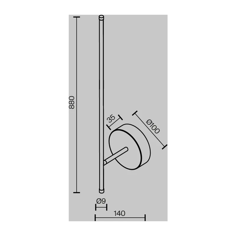 Настенный светильник (бра) Элегантный / Elegant 2700К 12Вт Maytoni C085WL-L12BS2.7K 2