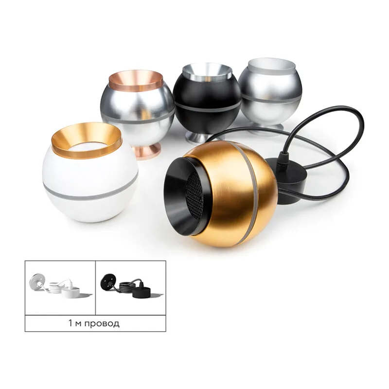 Корпус накладной с подсветкой для насадок с диаметром D60-70мм 1*GU5.3 4200K Вт C1105 PYG золото желтое полированное D100*H80mm MR16 GU5.3 LED 3W 4200K Ambrella Light 9