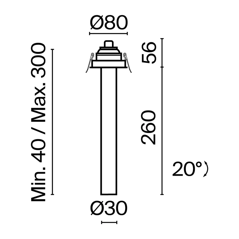 Встраиваемый светильник Фокус Т / Focus T 7 Вт 3000 К 36° Maytoni C140RS-L300-7W3K-BBS 11