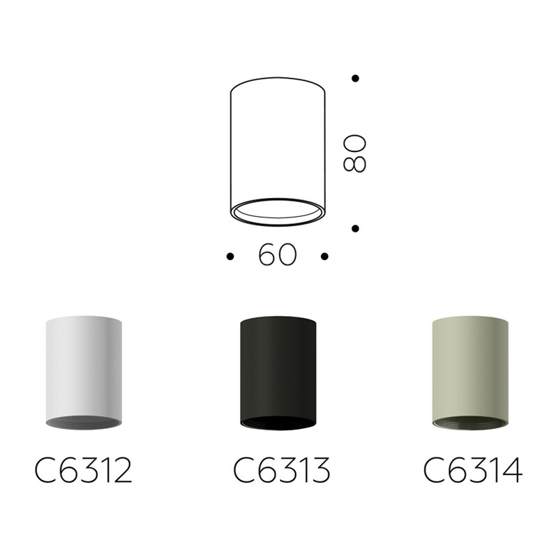 Корпус светильника накладной для насадок D60mm C6313 SBK черный песок D60*H80mm MR16 GU5.3 Ambrella Light 10