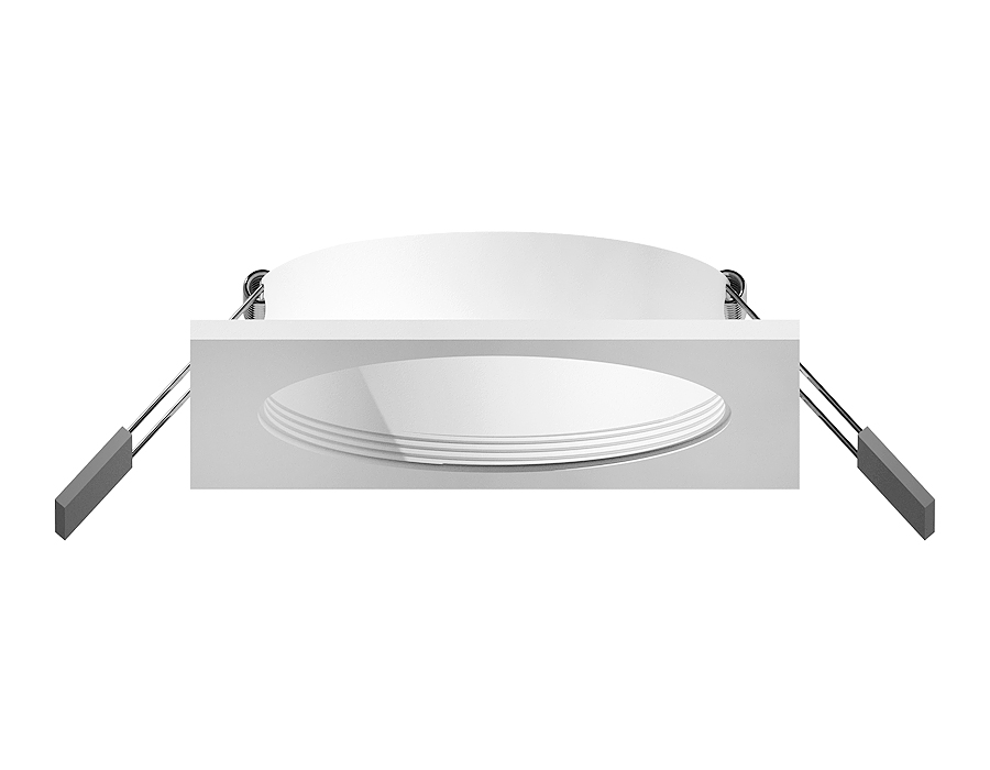 Корпус светильника встраиваемый для насадок D60mm C6520 SWH белый песок 80*80*H25mm MR16 GU5.3 Ambrella Light 7