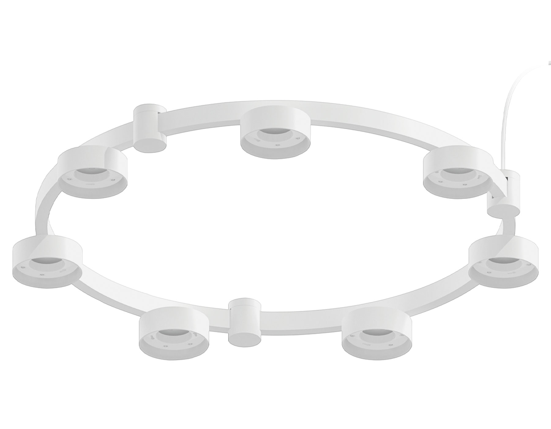 Корпус светильника Techno Ring подвесной для насадок D85 C9236/7 SWH белый песок D635*70.5mm GX53/7 Ambrella Light 3