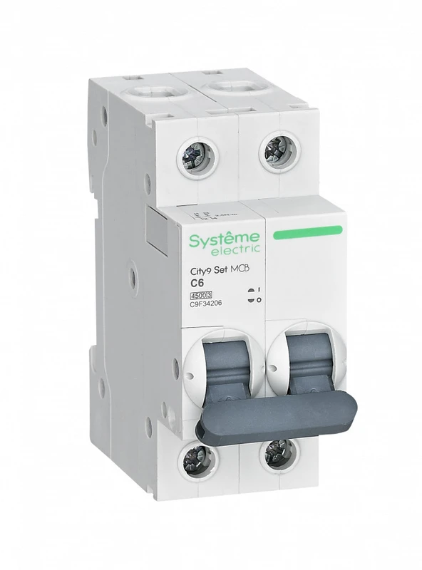 City9 Set Автоматический выключатель (АВ) С 6А 2P 4.5kA 230В 2