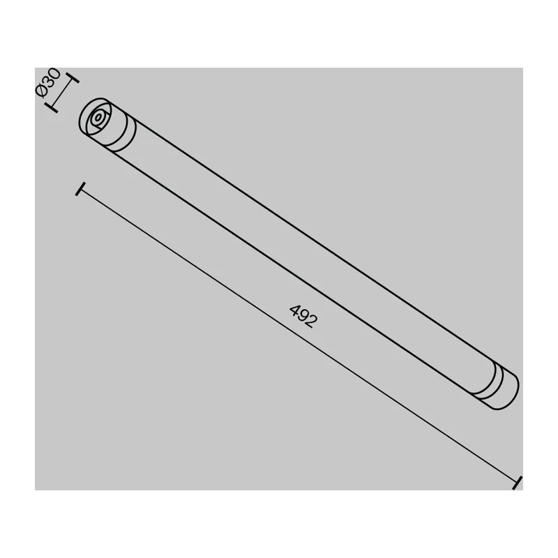 Соединитель для модульной системы Shelf 492мм Maytoni CA011-L500-B 6