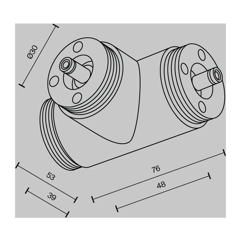 T-образный плоский коннектор для системы Shelf без ввода питания Maytoni CA015TC-B 8