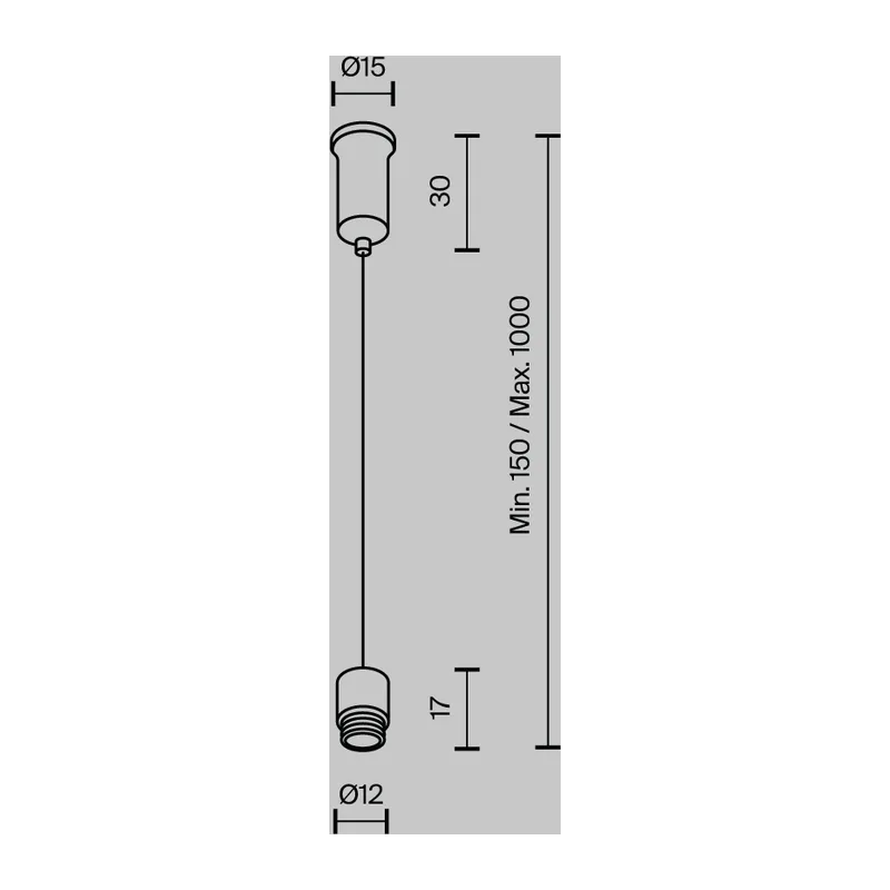 Тросовый подвес 1000мм для системы Shelf Maytoni CA028SW-L1000-B 5