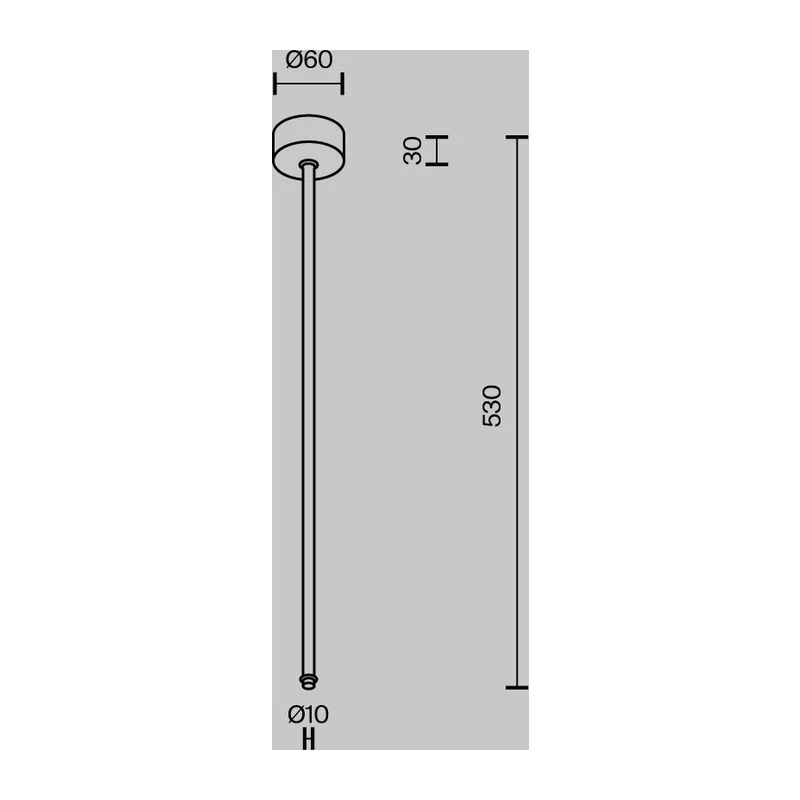 Подвес на жёстком основании с потолочной чашей для системы Shelf Maytoni CA030C-SL-L500-B 5