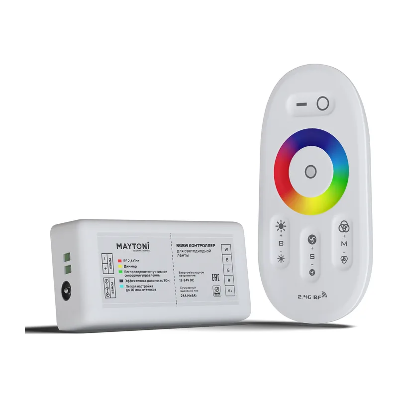 Контроллер для источника света Цветной (RGB)+W 12-24В 576Вт Maytoni CLM003 3