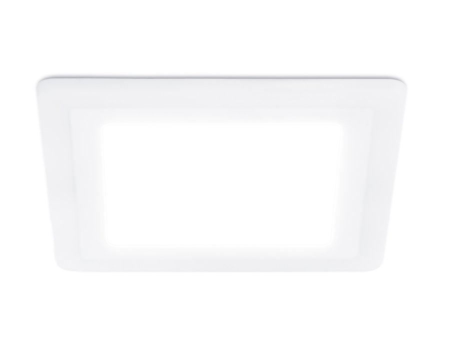 Встраиваемый cветодиодный светильник с подсветкой DCR392 6W+3W 4200K+4200K 220-240V 145*145*20 (A105*105) Ambrella Light 8