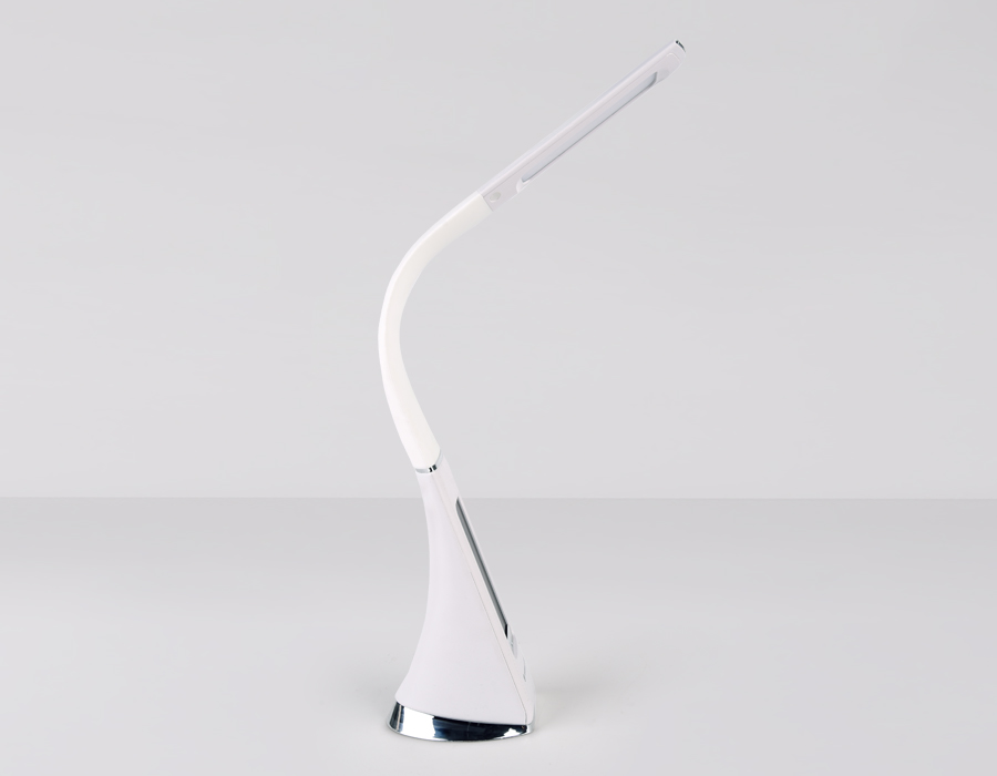 Светодиодная настольная лампа с дисплеем DE508 WH белый LED 3000-6400K 6W+LCD 2W Ambrella Light 10