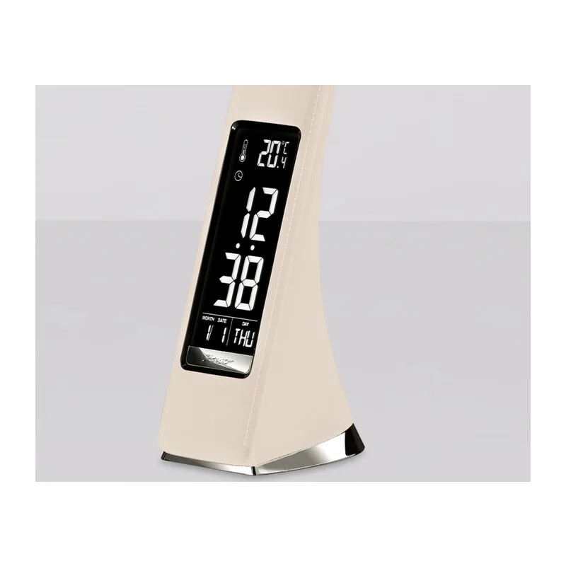 Светодиодная настольная лампа 3000K-6400K 6Вт+LCD 2Вт DE511 BG бежевый LED 3000-6400K 6W+LCD 2W Ambrella Light 6