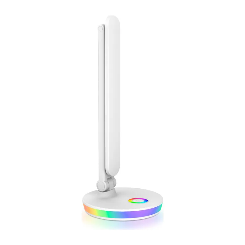 Светодиодная настольная лампа 2700K-6400K+RGB 12Вт DE534 WH белый LED 2800-6500K+RGB 12W Ambrella Light 8