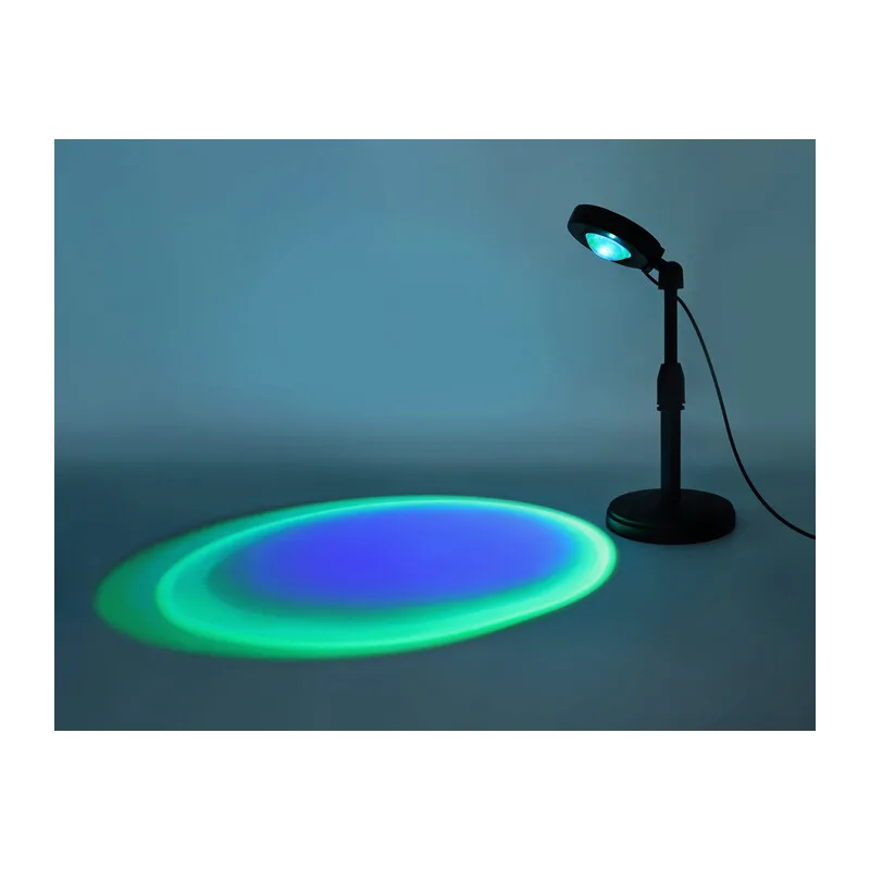 Атмосферная светодиодная настольная лампа с пультом 3W RGB 3Вт DE8385 BK черный LED RGB 3W (ПДУ RGB) Ambrella Light 9