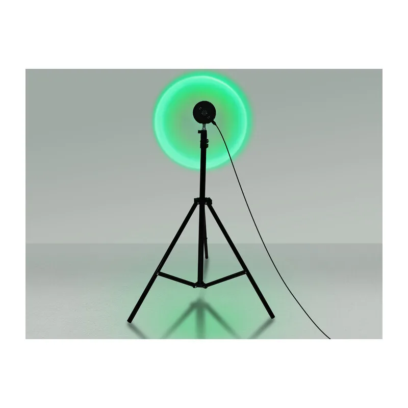 Атмосферная светодиодная настольная лампа с пультом 3W RGB 3Вт DE8387 BK черный LED RGB 3W (ПДУ RGB) Ambrella Light 8