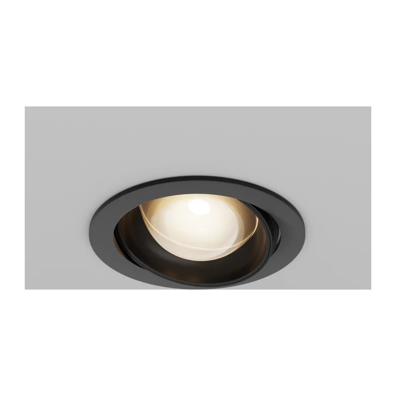 Встраиваемый светильник Линза / Lens 12 Вт 3000 К 70° IP 44 Maytoni DL105-12W3K-B 8