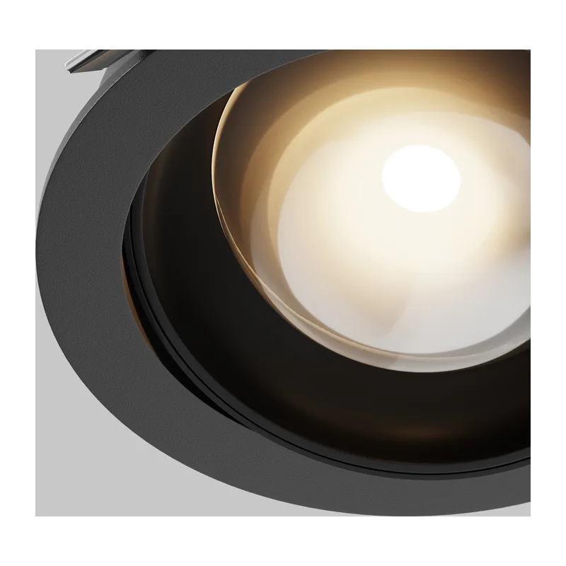 Встраиваемый светильник Линза / Lens 12 Вт 3000 К 70° IP 44 Maytoni DL105-12W3K-B 9