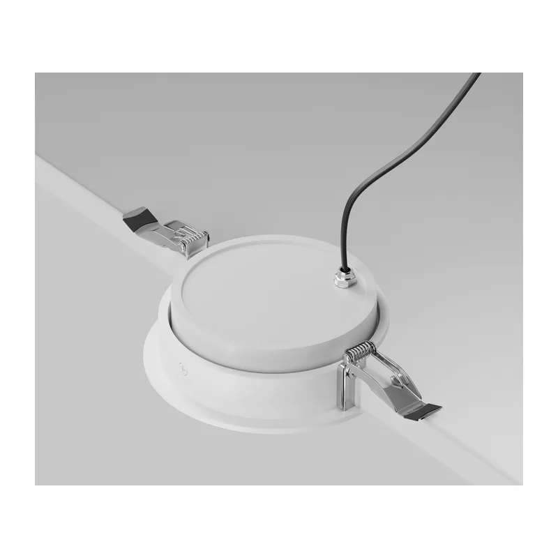 Встраиваемый светильник Линза / Lens 12 Вт 4000 К 70° IP 44 Maytoni DL105-12W4K-W 6