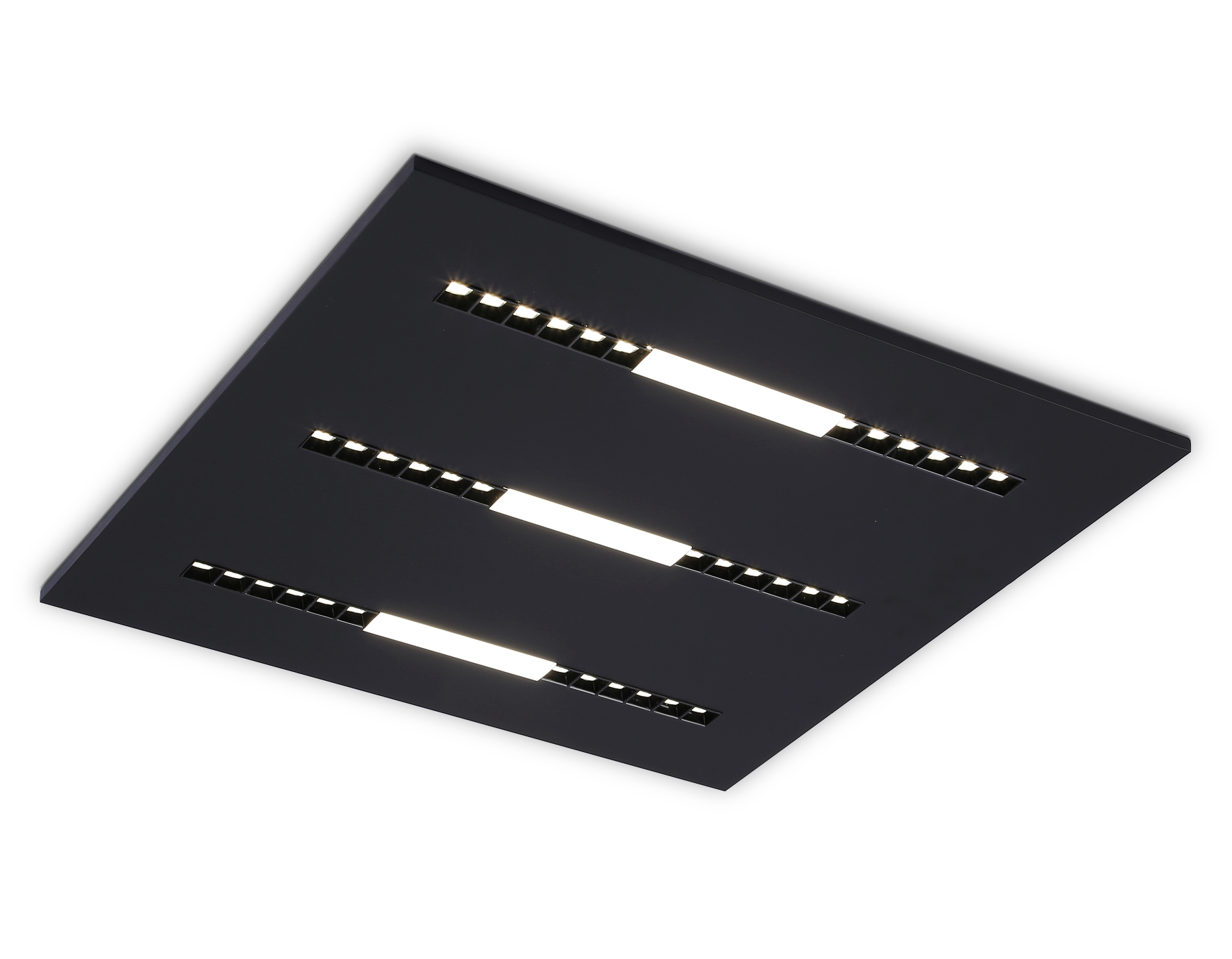 Светодиодная панель в стиле техно DPS1071 BK черный 48W 4000K 175-265V IP20 4080LM 595*595*14 Ambrella Light 5