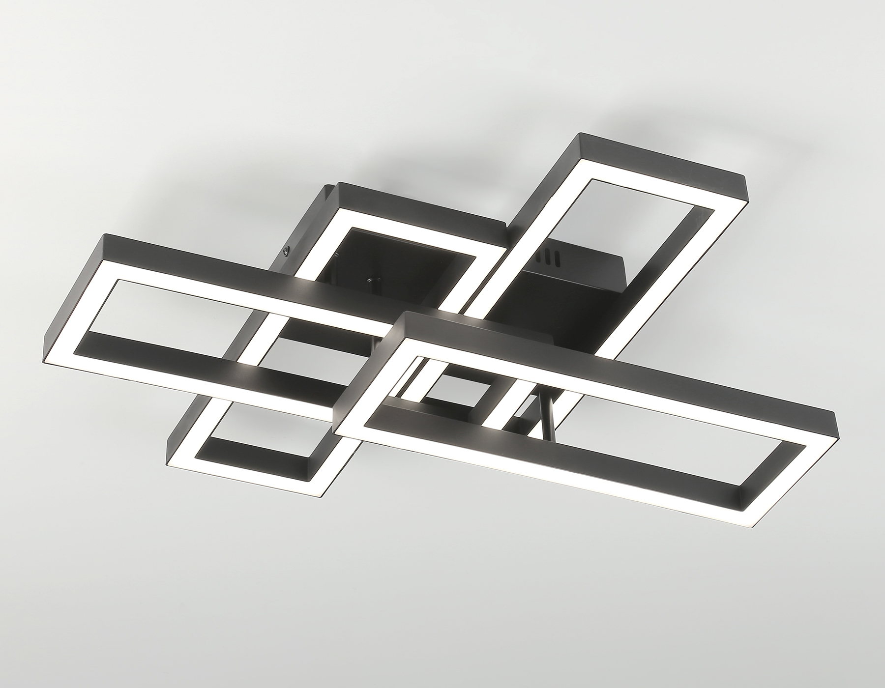 Потолочный светодиодный светильник с пультом FA1002/2+2 BK черный 65W 3000K-6400K 550*453*130 (ПДУ ИК) Ambrella Light 17
