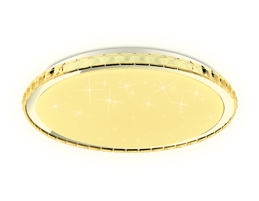 Светодиодный светильник c подсветкой RGB FF501 CH хром 60W 3000-6400K D400*70 (ПДУ ИК) Ambrella Light 15