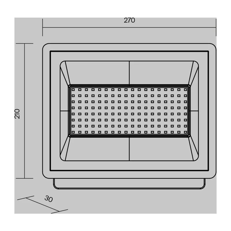 Прожектор Поток / Flood 4000К 100Вт IP 65 Maytoni FL001-L100B4K 7
