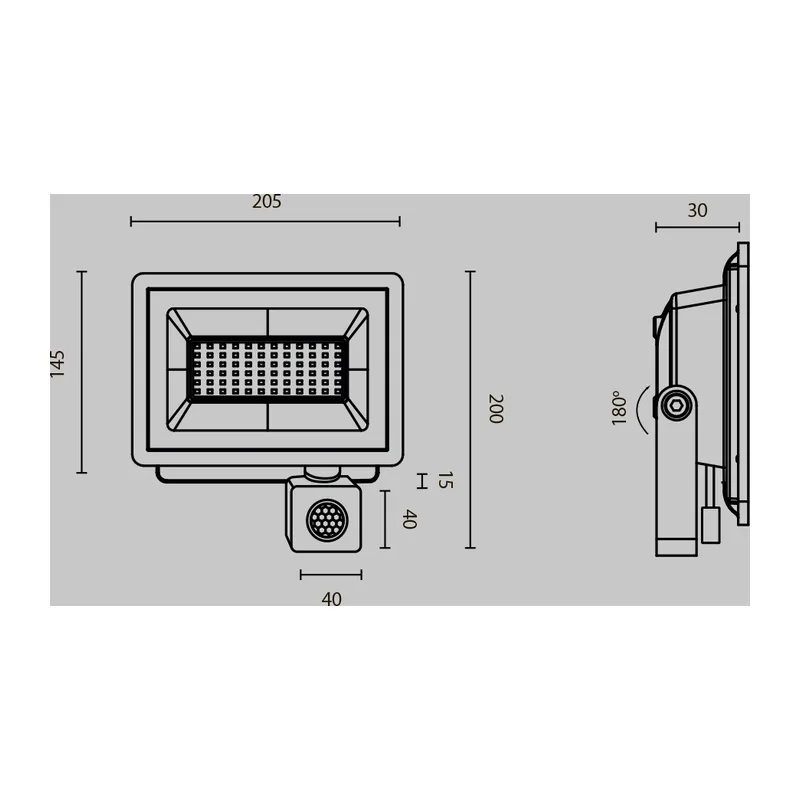 Прожектор Поток / Flood 4000К 50Вт IP 65 Maytoni FL001-L50B4KSR 8