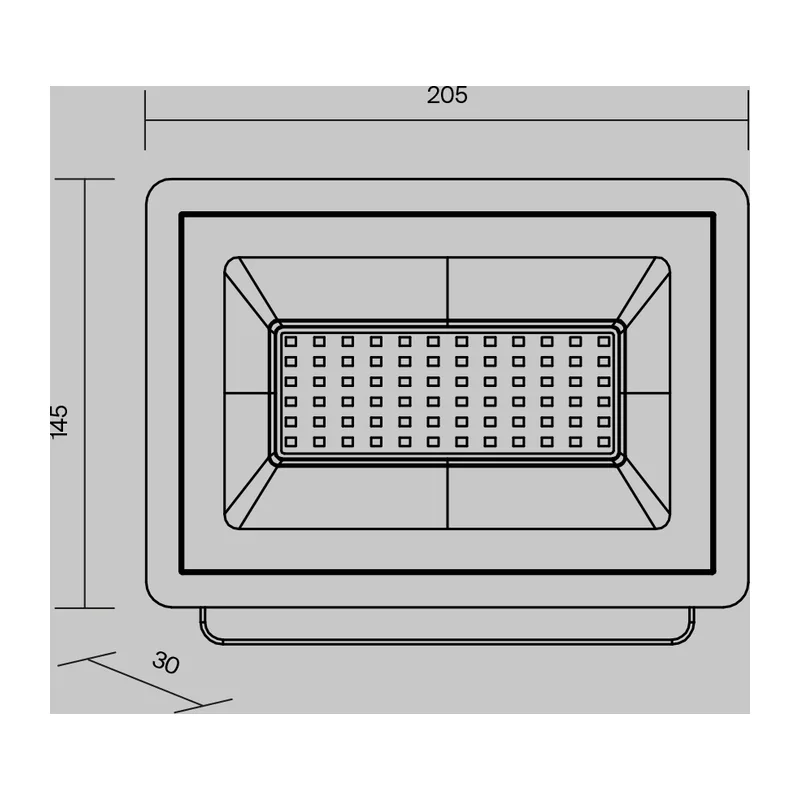 Прожектор Поток / Flood 6500К 50Вт IP 65 Maytoni FL001-L50B6K 8