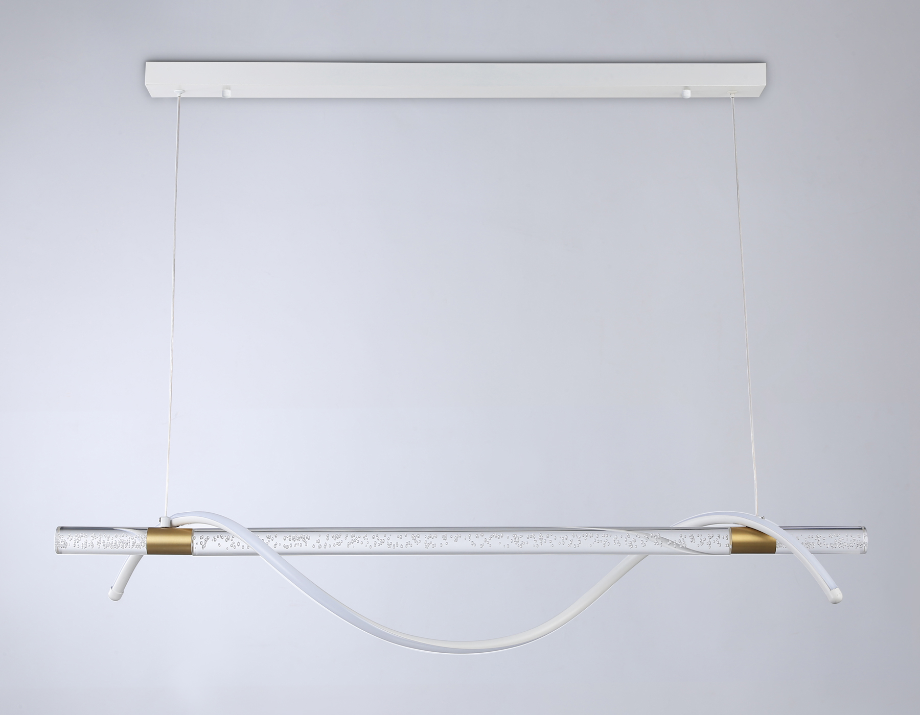 Подвесной светодиодный светильник FL5002 WH/GD белый/золото 4200K 12W 1000*60*1200 (без ПДУ) Ambrella Light 8
