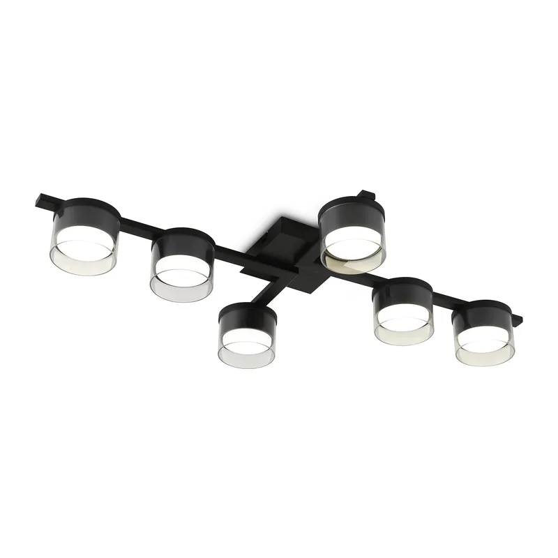Потолочный светильник GX53*6 FL51670/6 BK/CL черный/прозрачный GX536/6 747*400*105 Ambrella Light