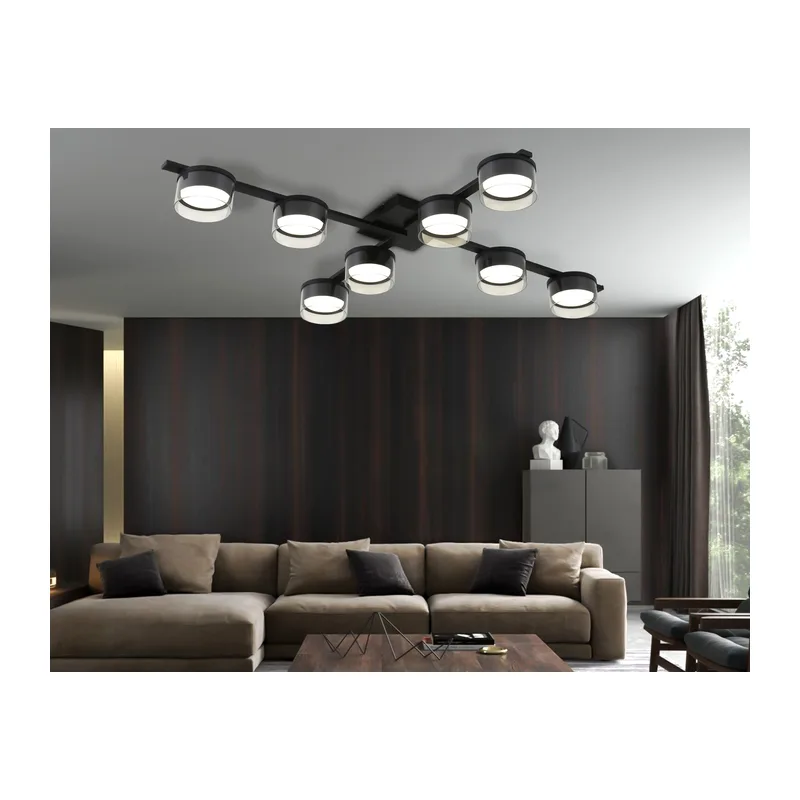 Потолочный светильник GX53*8 FL51671/8 BK/CL черный/прозрачный GX53/8 847*620*105 Ambrella Light 5