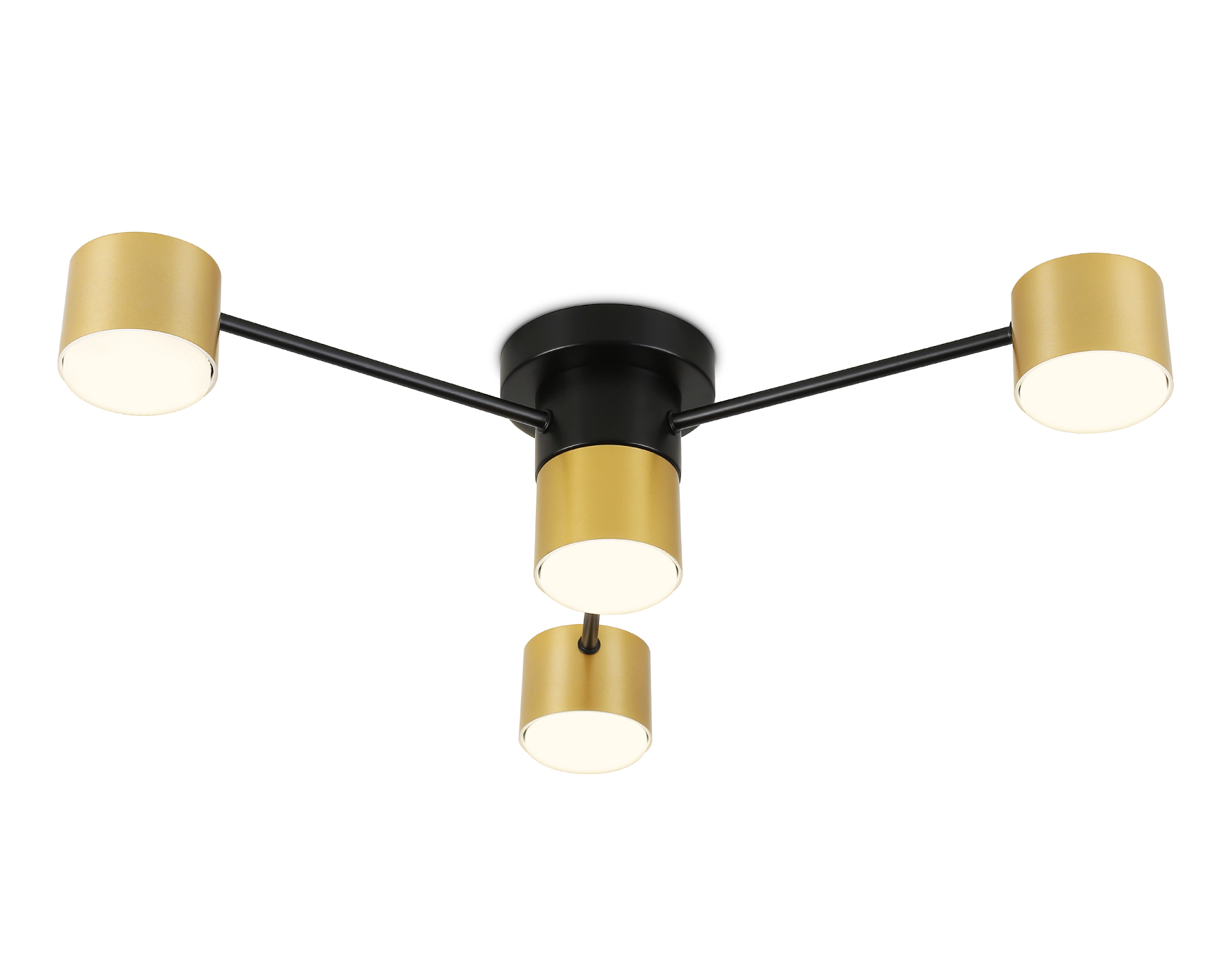 Потолочный светильник FL51722/4 BK/GD черный/золото GX53/4 max 12W 645*135 Ambrella Light 6