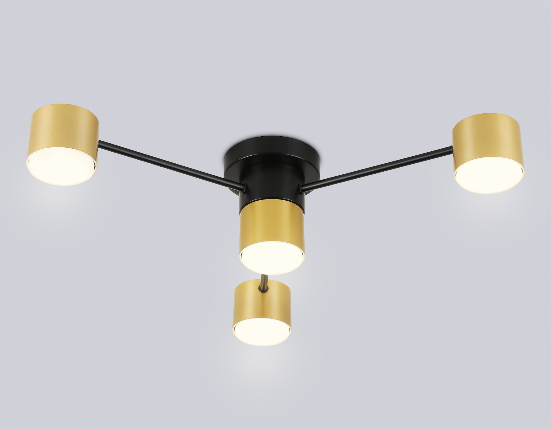 Потолочный светильник FL51722/4 BK/GD черный/золото GX53/4 max 12W 645*135 Ambrella Light 7
