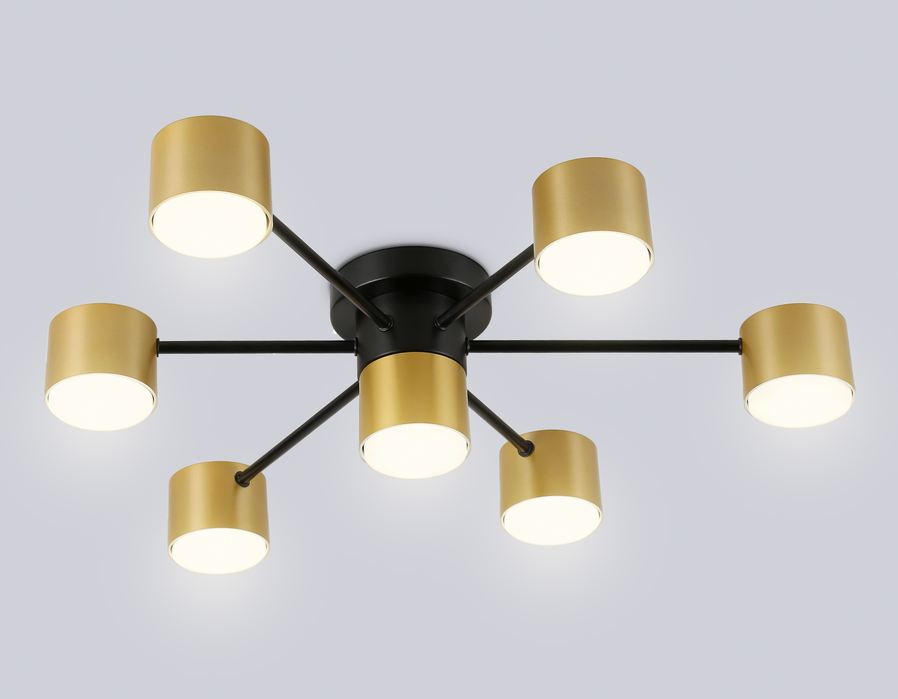 Потолочный светильник FL51726/7 BK/GD черный/золото GX53/7 max 12W 645*135 Ambrella Light 7