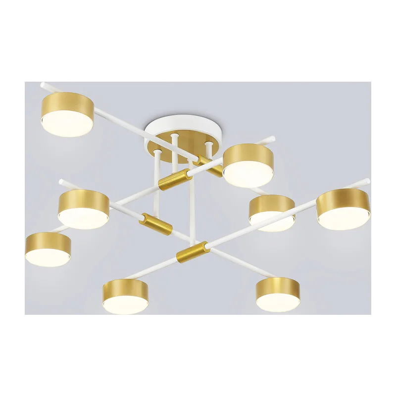 Потолочный светильник GX53*8 FL51751/8 WH/GD белый/золото GX53/8 max 12W 720*720*245 Ambrella Light 6