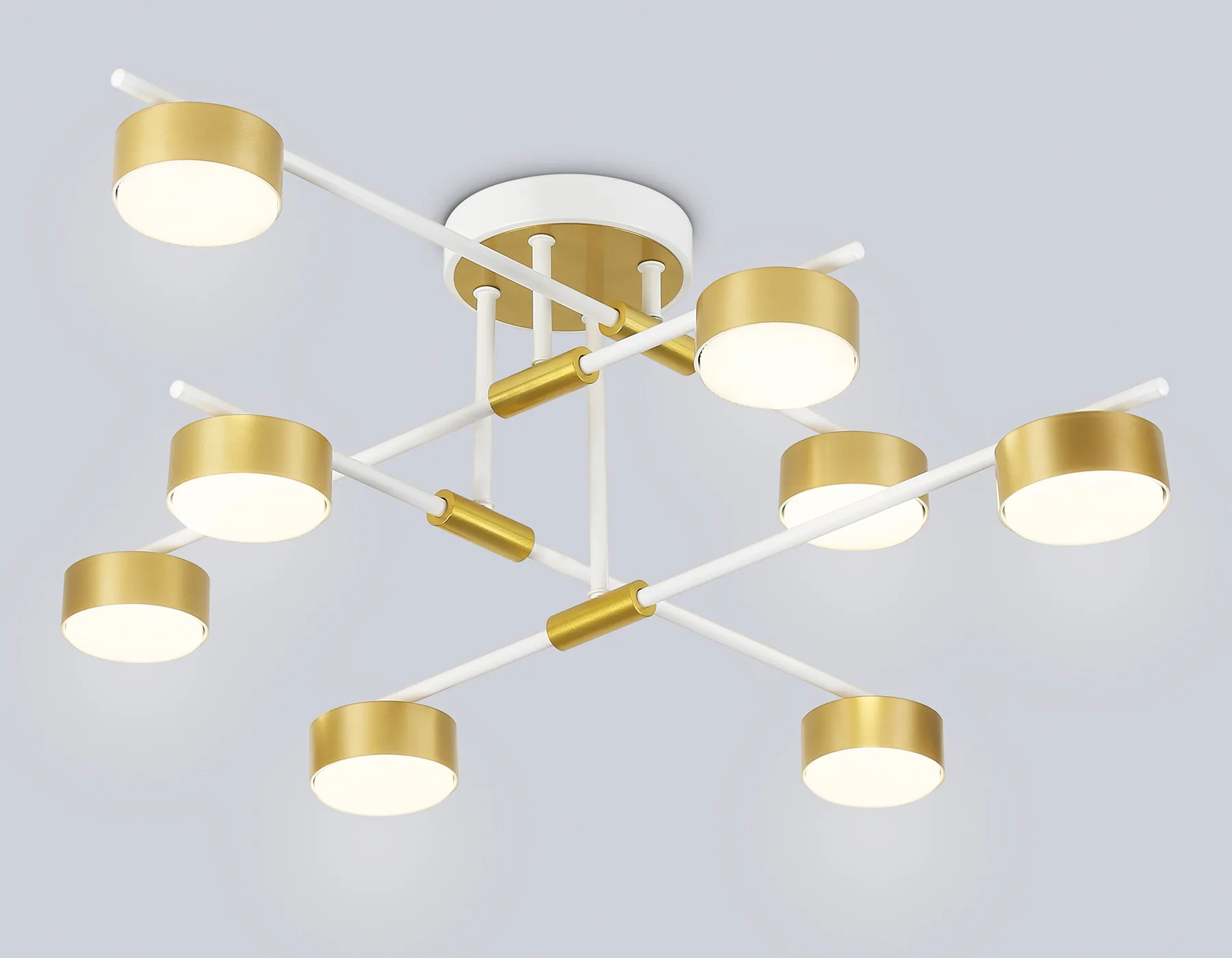 Потолочный светильник GX53*8 FL51751/8 WH/GD белый/золото GX53/8 max 12W 720*720*245 Ambrella Light 7