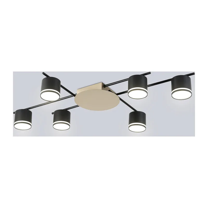 Потолочный светильник GX53*6 FL51756/6 BK/GD черный/золото GX53/6 max 12W 870*570*110 Ambrella Light 6
