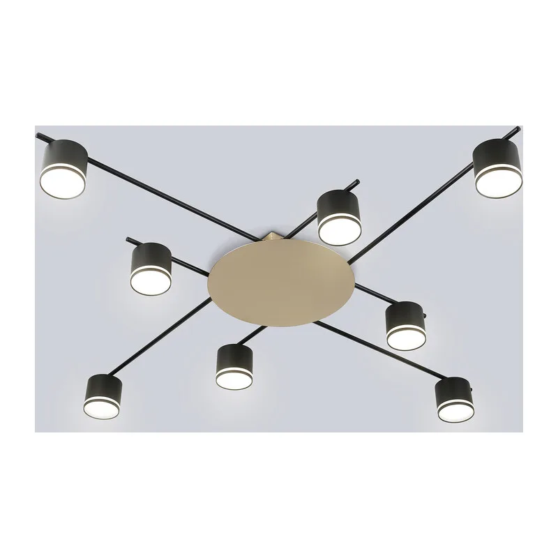 Потолочный светильник GX53*8 FL51760/8 BK/GD черный/золото GX53/8 max 12W 870*870*95 Ambrella Light 8