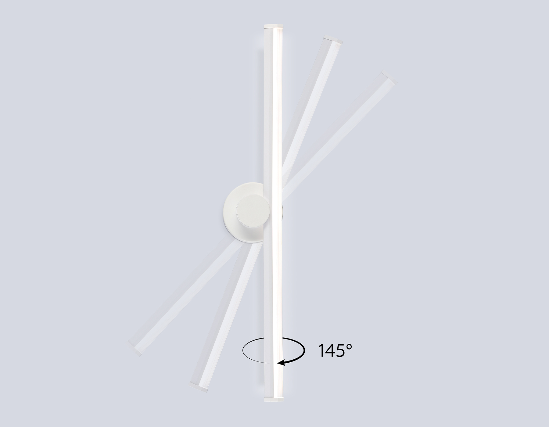 Настенный светодиодный светильник FL6101 WH белый 14W 3000K-6400K 605*100*60 Ambrella Light 14