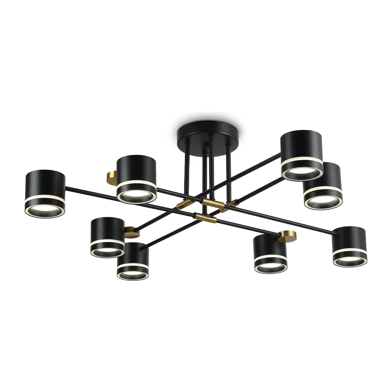 Потолочный светильник GX53*8 FL71532/8 BK/GD черный/золото GX53/8 932*932*260 Ambrella Light