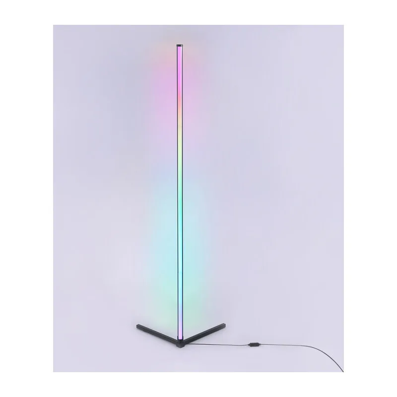 Светильник светодиодный напольный с пультом 3000K-6400K+RGB 20Вт FL8027 BK черный LED 20W RGB D32*1650 (ПДУ РАДИО 2.4G) Ambrella Light 10