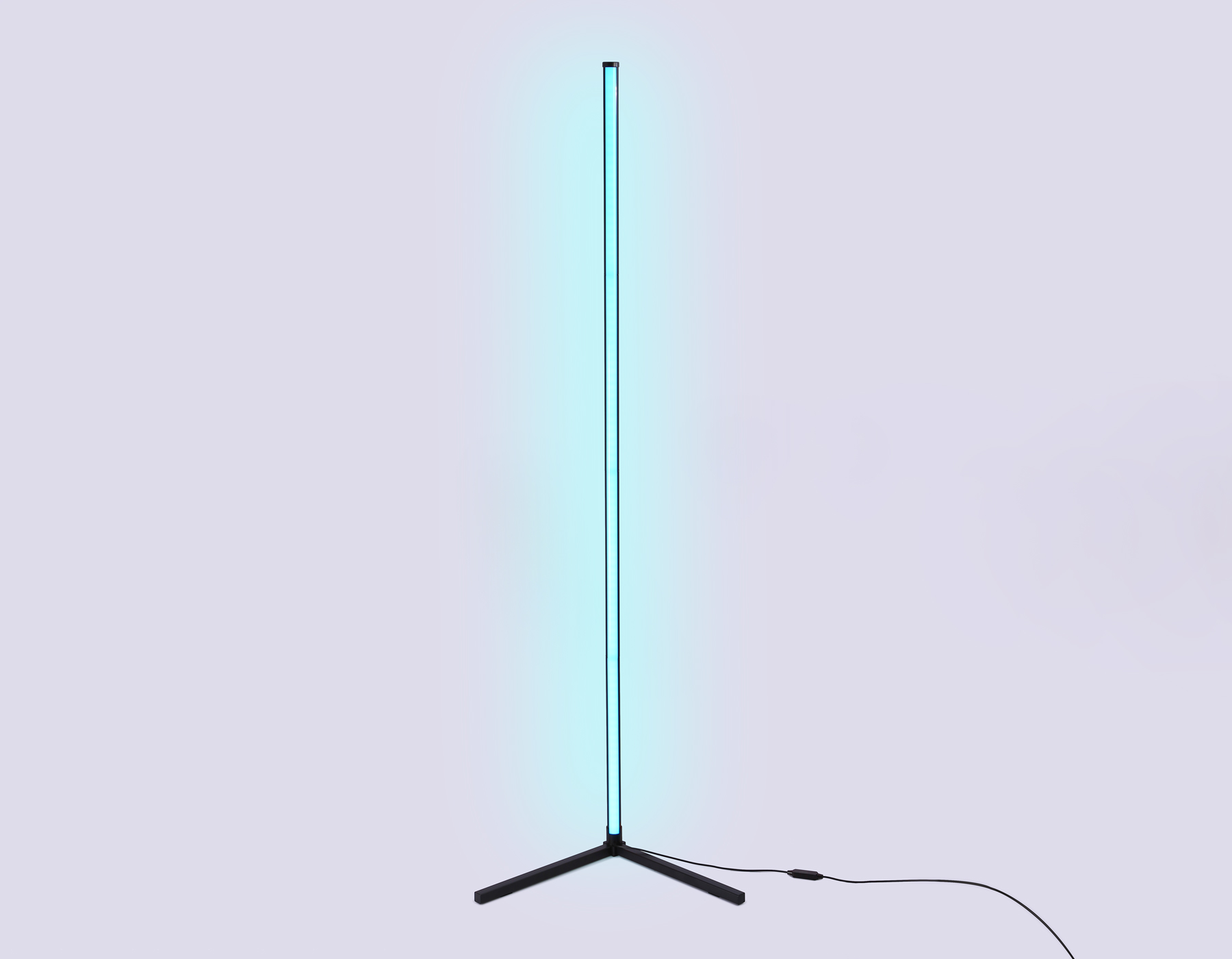 Светильник светодиодный напольный RGB с пультом FL8027 BK черный LED 20W RGB D32*1650 (ПДУ РАДИО 2.4G) Ambrella Light 22