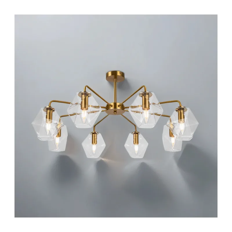 Люстра FR5177PL-08BS Измерение / Dimension E14x8 Freya 6